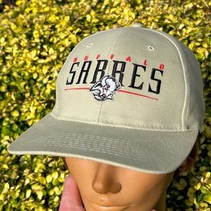 Vintage 90s Buffalo Sabres ⚔️ Starter snapback hat baseball cap NHL earth tones
